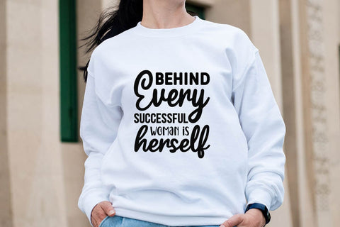 Behind every successful woman is herself-01 SVG Angelina750 