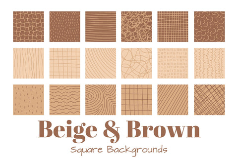 Beige And Brown Square Backgrounds Digital Pattern Rin Green 