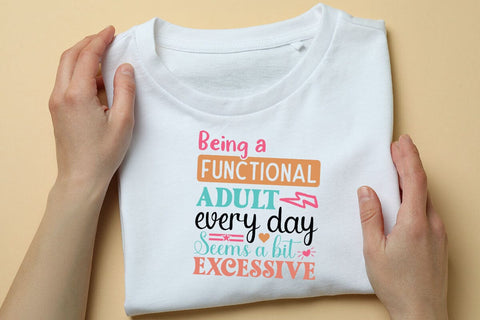 being a functional adult every day seems a bit excessive SVG Angelina750 