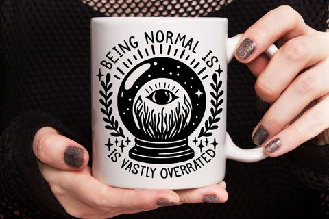 Being Normal Is Vastly Overrated| Horror Halloween SVG Cutting Files. SVG CosmosFineArt 