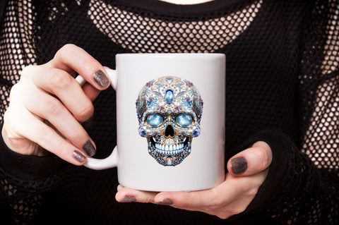 Bejeweled Face Skeleton Sublimation Bundle Sublimation Designangry 