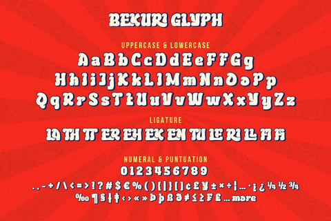 Bekuri - Display Font Font twinletter 