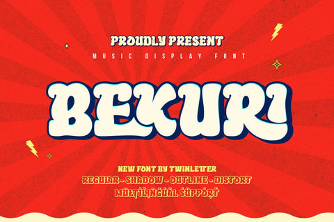 Bekuri - Display Font Font twinletter 