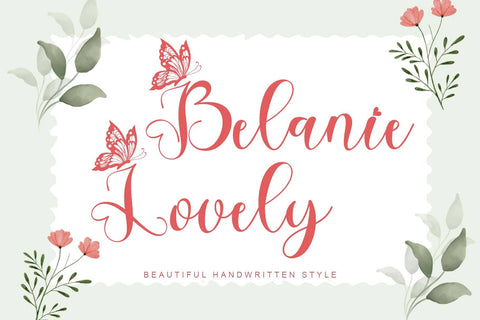 Belanie Lovely Font Prasetya Letter 