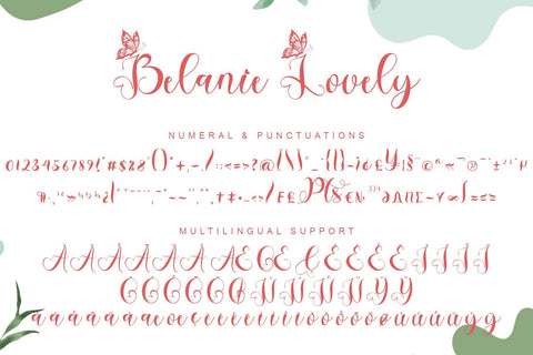 Belanie Lovely Font Prasetya Letter 