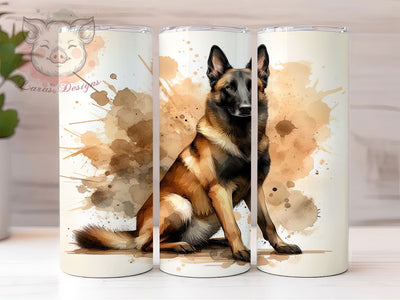Belgian Malinois Dog Lover Tumbler Wrap, 20oz Tumbler Sublimation, Malinois Design, Working Dog Art, Police Dog Aesthetic, Pet Owner Gift Sublimation Lara' s Designs 