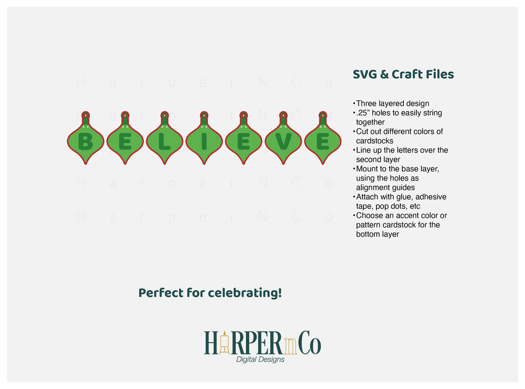 BELIEVE Banner SVG PNG Cut EPS File - So Fontsy