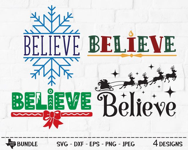 Believe Bundle | Christmas SVG SVG Texas Southern Cuts 