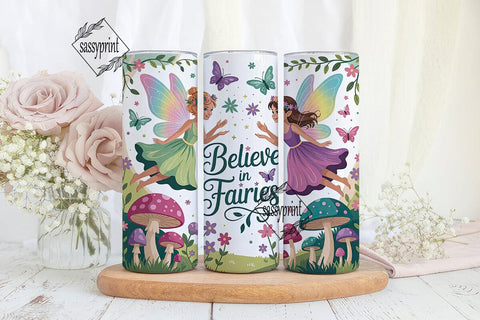 Believe in Fairies Tumbler Wrap Sublimation sassyprint 
