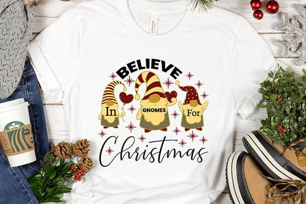 Believe In Gnomes For Christmas SVG Angelina750 