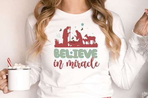 Believe in miracle png design Sublimation Regulrcrative 