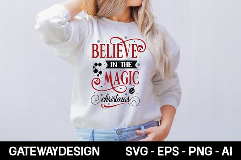 Believe In The Magic Of Christmas-01 Svg design SVG designmaster24 