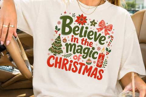 Believe In The Magic Of Christmas PNG Sublimation nirmal108roy 