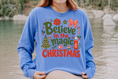 Believe In The Magic Of Christmas PNG Sublimation nirmal108roy 