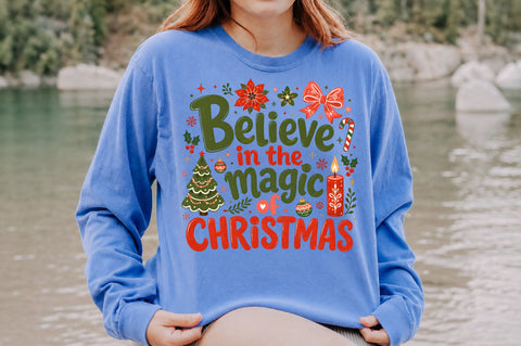 Believe In The Magic Of Christmas PNG Sublimation nirmal108roy 