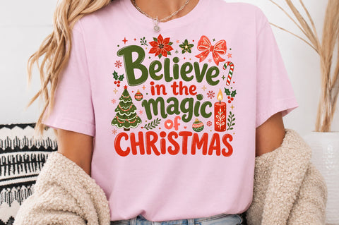 Believe In The Magic Of Christmas PNG Sublimation nirmal108roy 