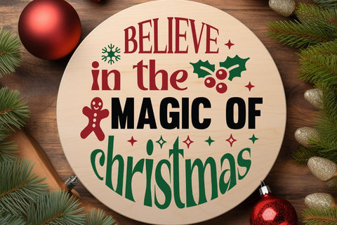 Believe in the magic of christmas SVG Angelina750 