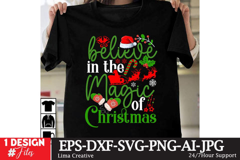 Believe In THe MAgic Of Christmas SVG Cut File SVG Insomnia Std 