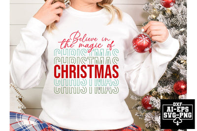Believe In The Magic Of Christmas Svg Cut Files Creative Art SVG CraftlabSvg55 