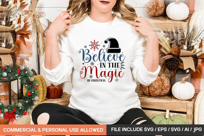 Believe In The Magic Of Christmas Svg Design SVG designmaster24 
