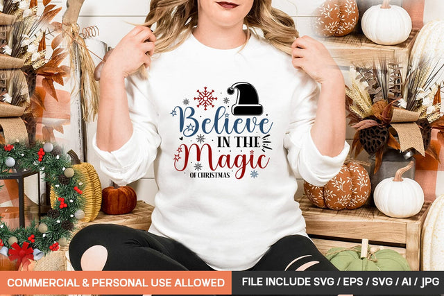 Believe In The Magic Of Christmas Svg Design SVG designmaster24 