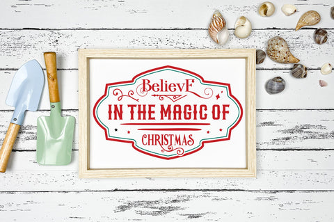 Believe in the magic of christmas svg design SVG Regulrcrative 