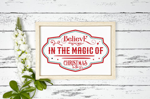 Believe in the magic of christmas svg design SVG Regulrcrative 