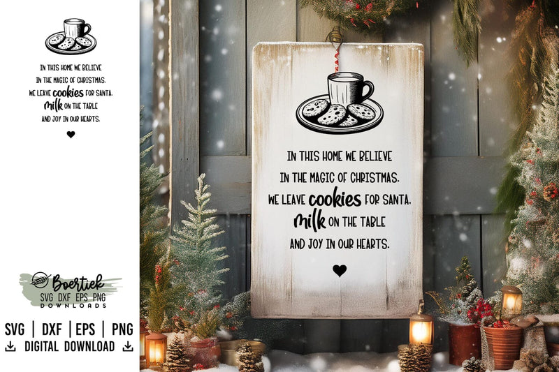 Believe in the magic of Christmas SVG SVG Boertiek 