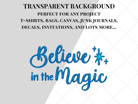 Believe In The Magic PNG | Colorful Vacation SVG SVG Paige Cole Studio 