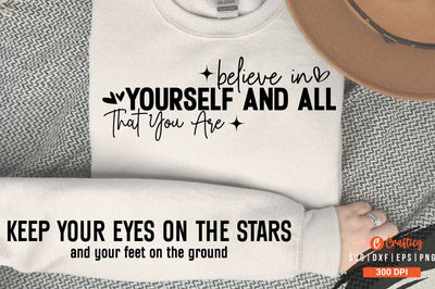 Believe in yourself and all that you are Sleeve SVG Design SVG Designangry 
