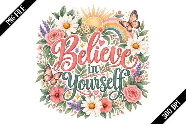 Believe in Yourself PNG Designs Sublimation shah alam 