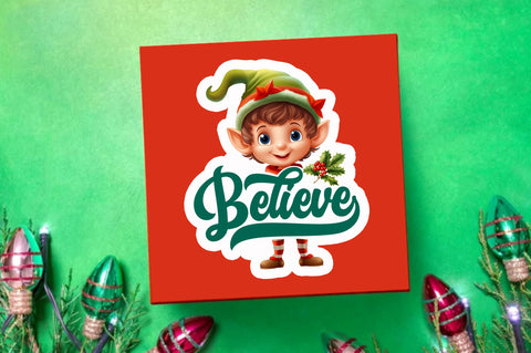 Believe Sticker Design Sublimation Regulrcrative 