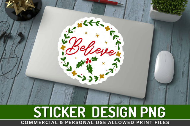 Believe Stickers Design Sublimation Regulrcrative 