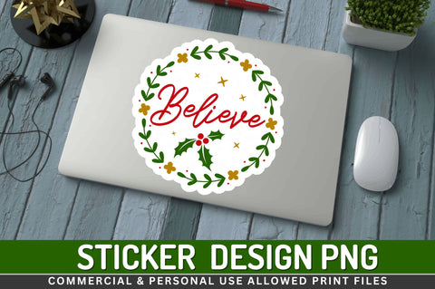 Believe Stickers Design Sublimation Regulrcrative 