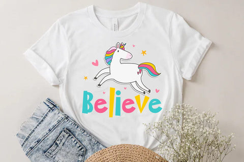 Believe unicorn SVG SVG FiveStarCrafting 
