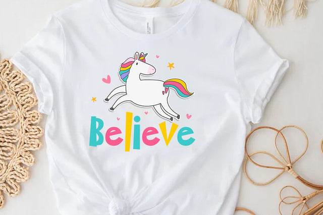 Believe unicorn SVG SVG FiveStarCrafting 