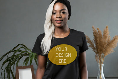 Bella Canvas 3001 African Model Mockup Mock Up Photo Creativeart88 
