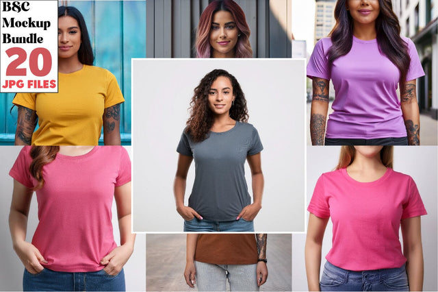 Bella Canvas 3001 Mockup Bundle Mock Up Photo Creativeart88 