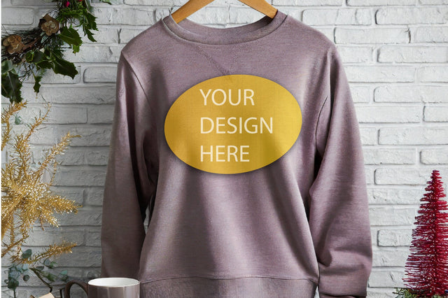 Bella Canvas 3001 Sweatshirt Mockup Mock Up Photo Creativeart88 