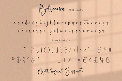 Bellanova - Signature Font Font Alpaprana Studio 