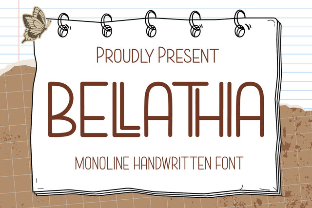 Bellathia Font AEN Creative Store 