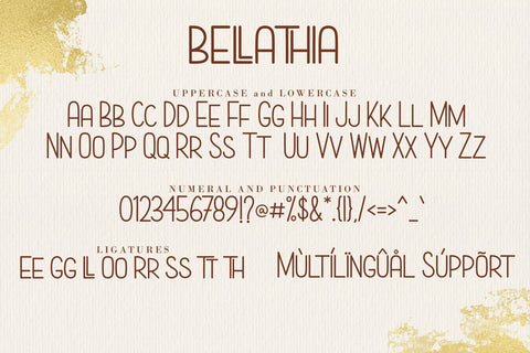 Bellathia Font AEN Creative Store 