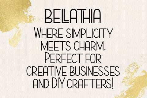 Bellathia Font AEN Creative Store 