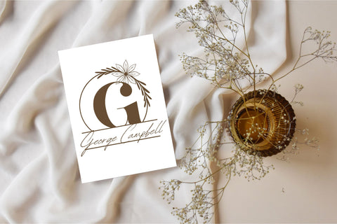 Belle Luxe Line Monogram Font Dm Letter Studio 