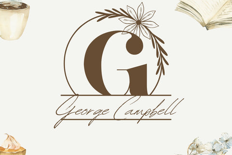 Belle Luxe Line Monogram Font Dm Letter Studio 