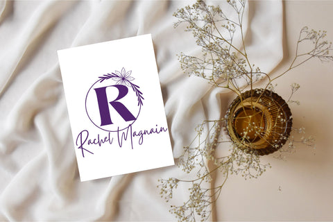 Belle Luxe Monogram Font Dm Letter Studio 