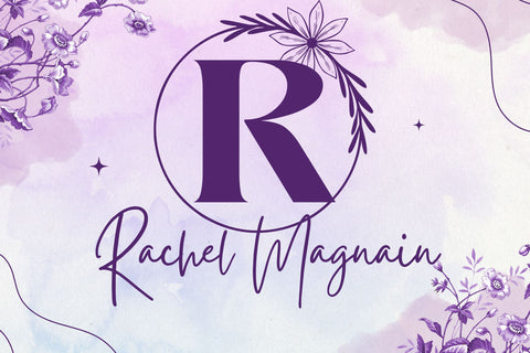 Belle Luxe Monogram Font Dm Letter Studio 