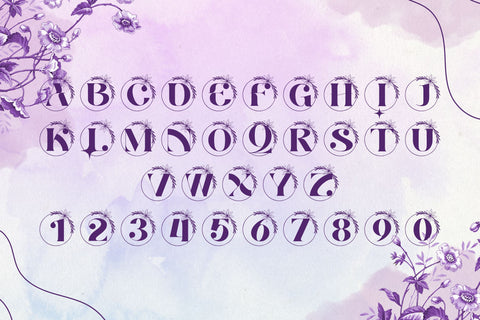 Belle Luxe Monogram Font Dm Letter Studio 