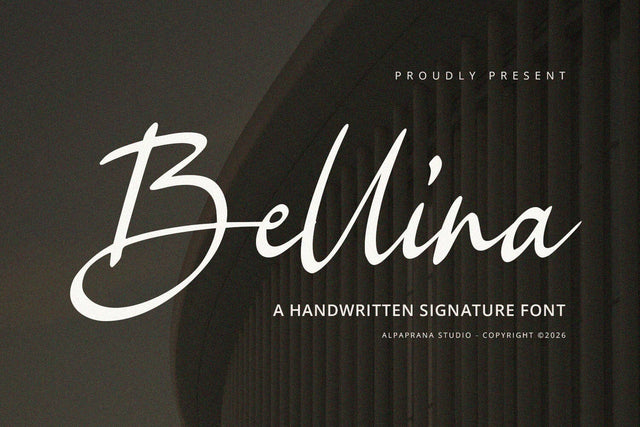 Bellina - Handwritten Font Font Alpaprana Studio 