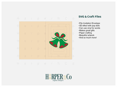 Bells Card SVG PNG Cut EPS File SVG HarperNCo 